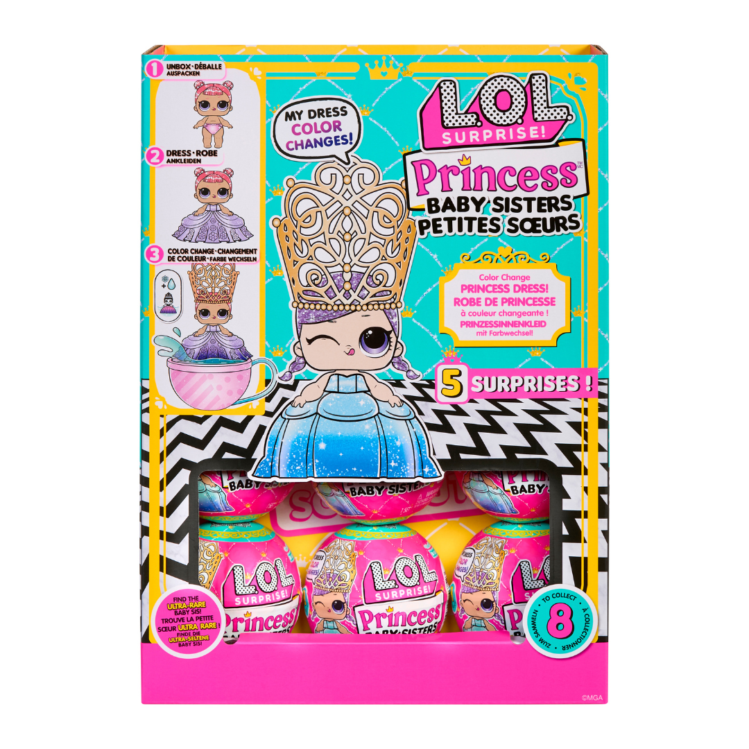 L.O.L. Surprise Princess Baby Sisters Asst in PDQ