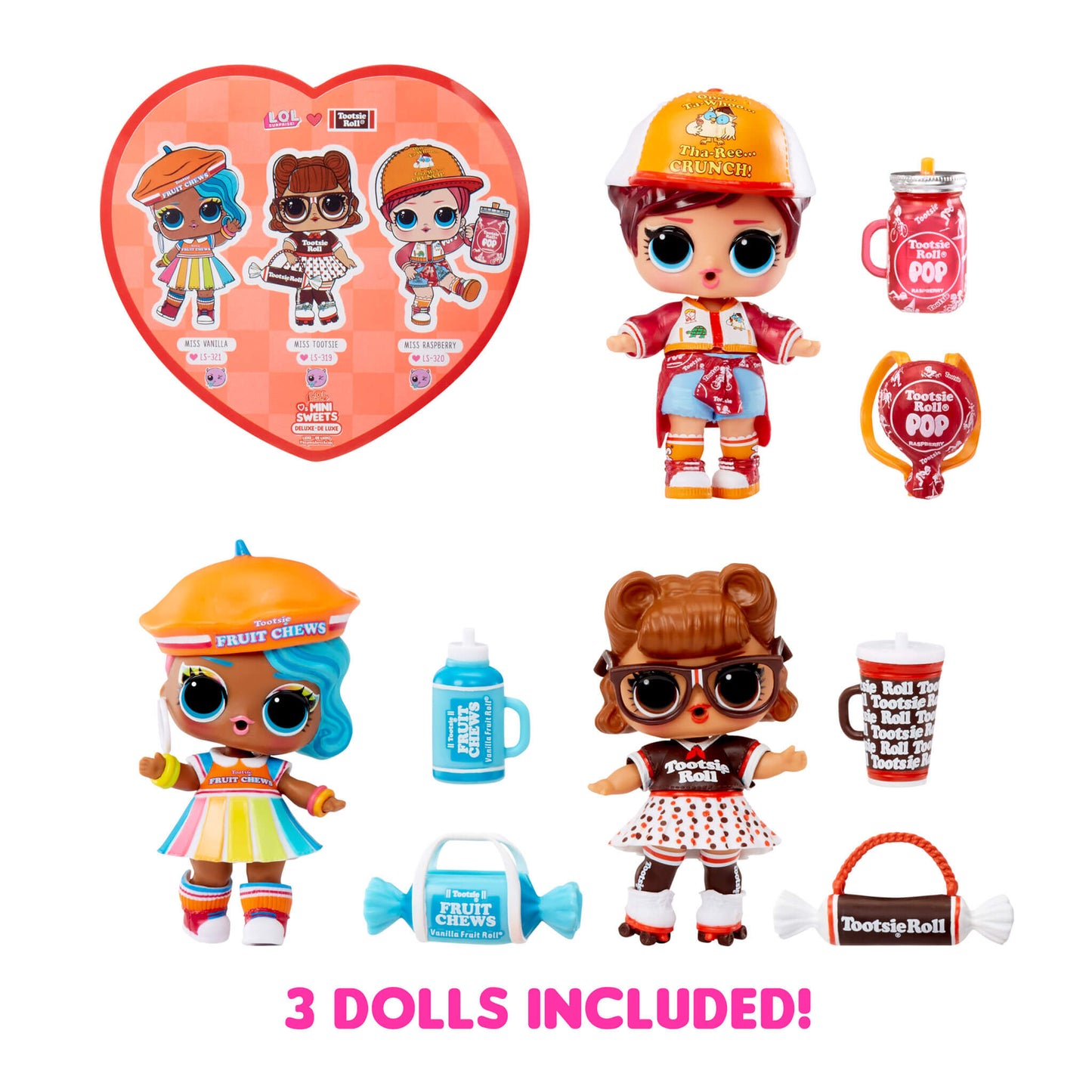 L.O.L. Surprise! Loves Mini Sweets S3 Deluxe Tootsie Series 3 with 3 Dolls