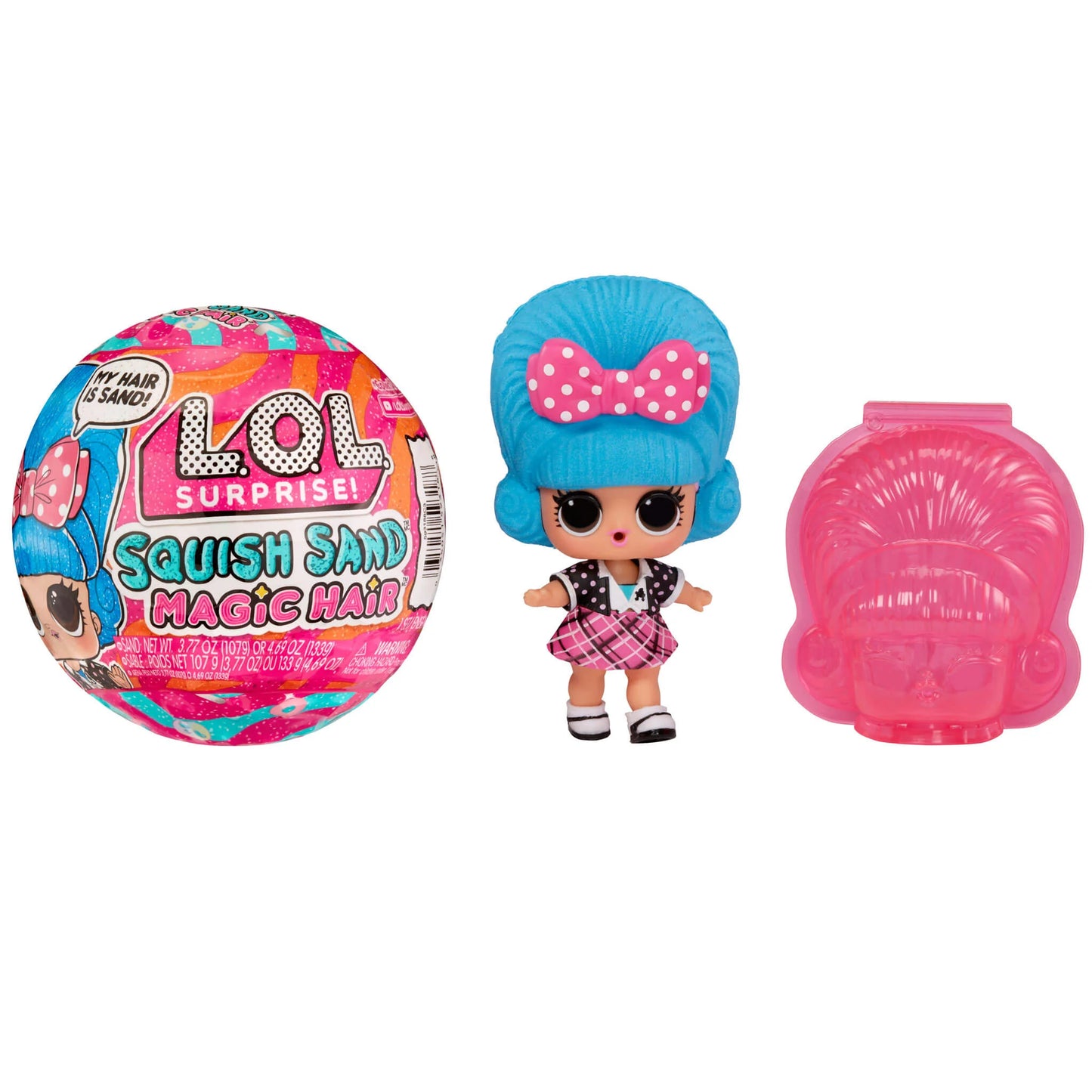 L.O.L. Surprise Squish Sand Magic Hair Asst in PDQ