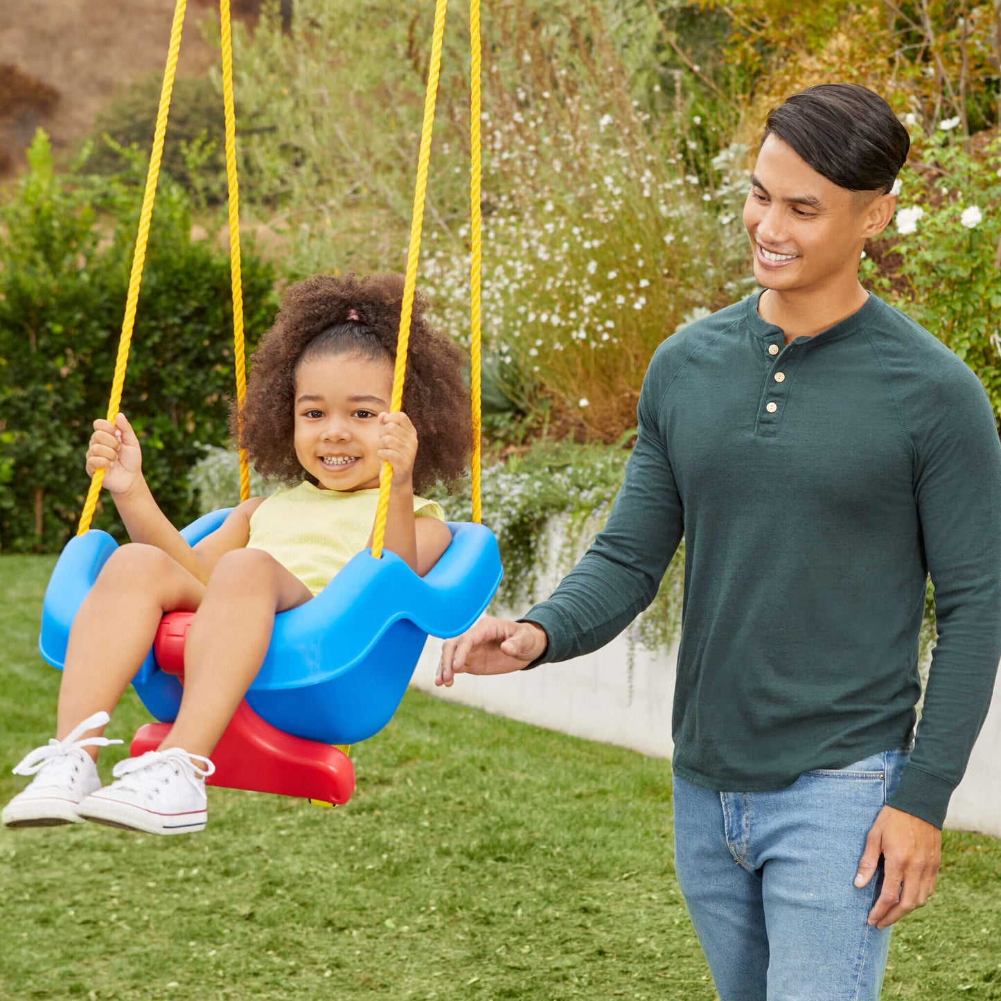Little Tikes 2-in-1 Snug ’n Secure™ Swing 4 pk - Blue