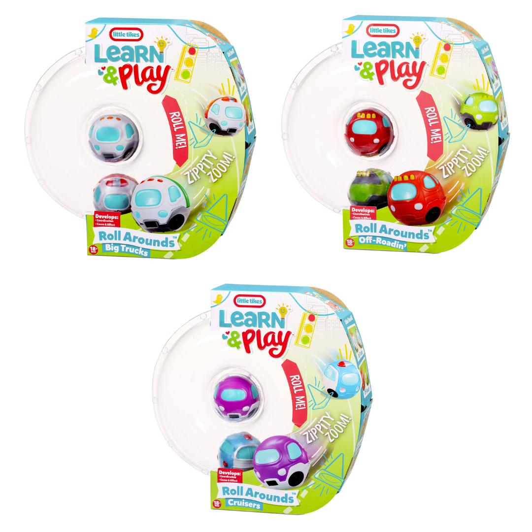 Little Tikes Learn & Play Roll Arounds Vehicle 2-Pack Asst