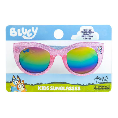 Officially Licensed Kids Arkaid Bluey Pink Glitter Cateye