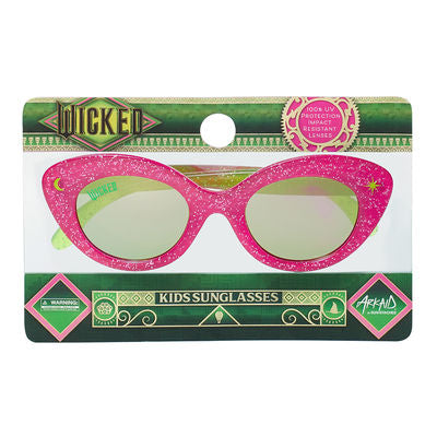 Officially Licensed Kids Arkaid Wicked Pink and Green Glitter Cateye