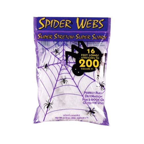 Halloween Super Stretch Spider Web 200 Sq Ft