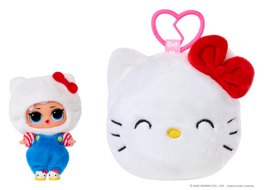 L.O.L. Surprise Loves Hello Kitty Reversible Plush Surprise Asst in 16" PDQ
