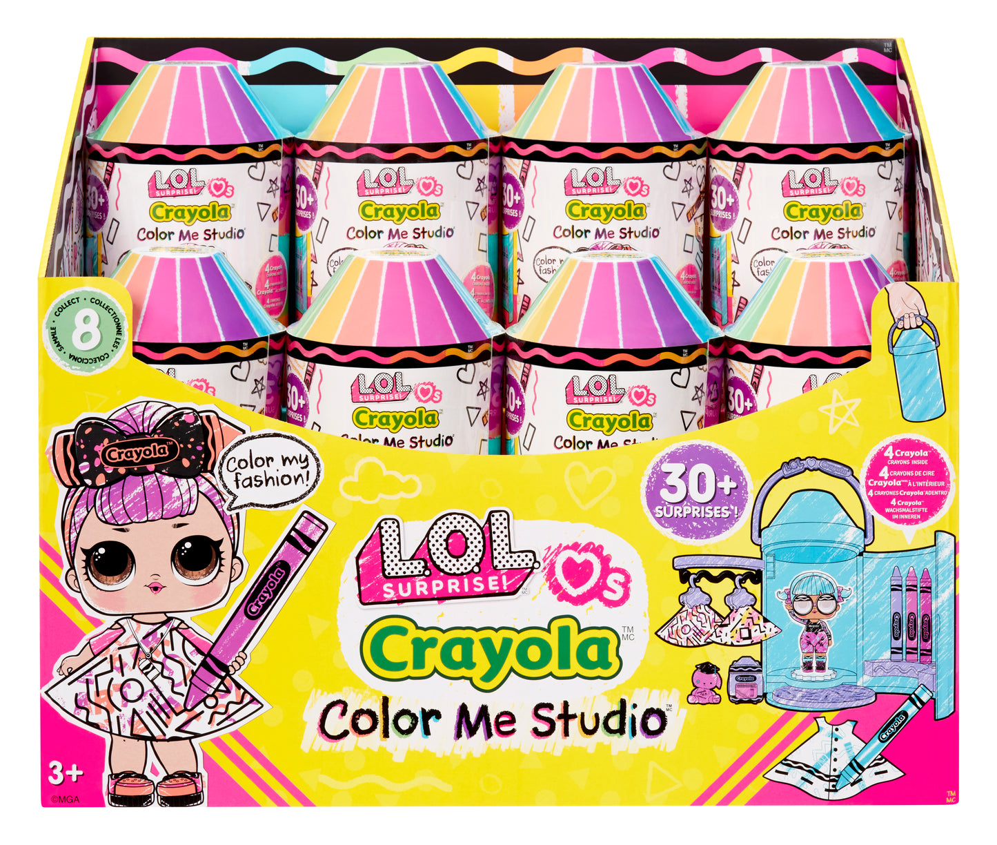 L.O.L. Surprise Loves CRAYOLA Color Me Studio Asst in PDQ