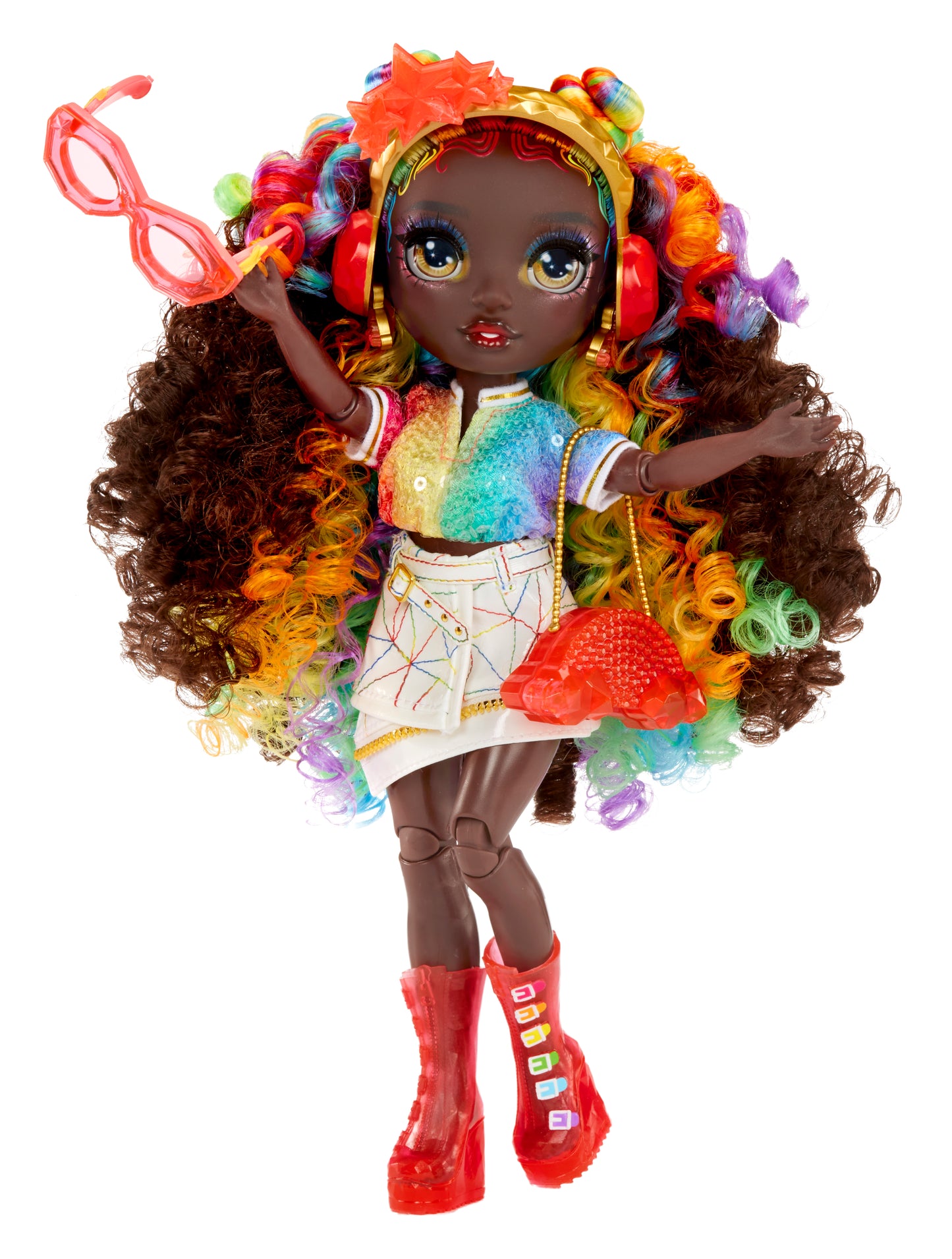 Rainbow Crystal Fashion Doll- Rainbow