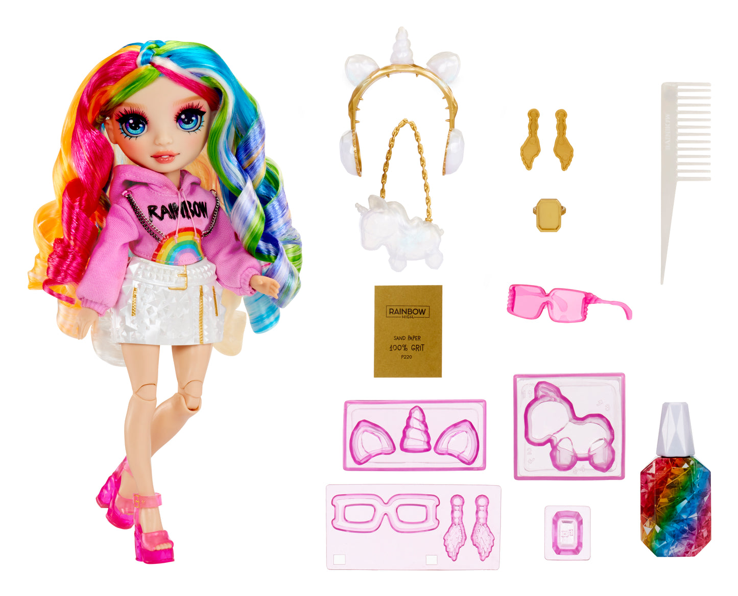 Rainbow Crystal Fashion Dolls Asst 2