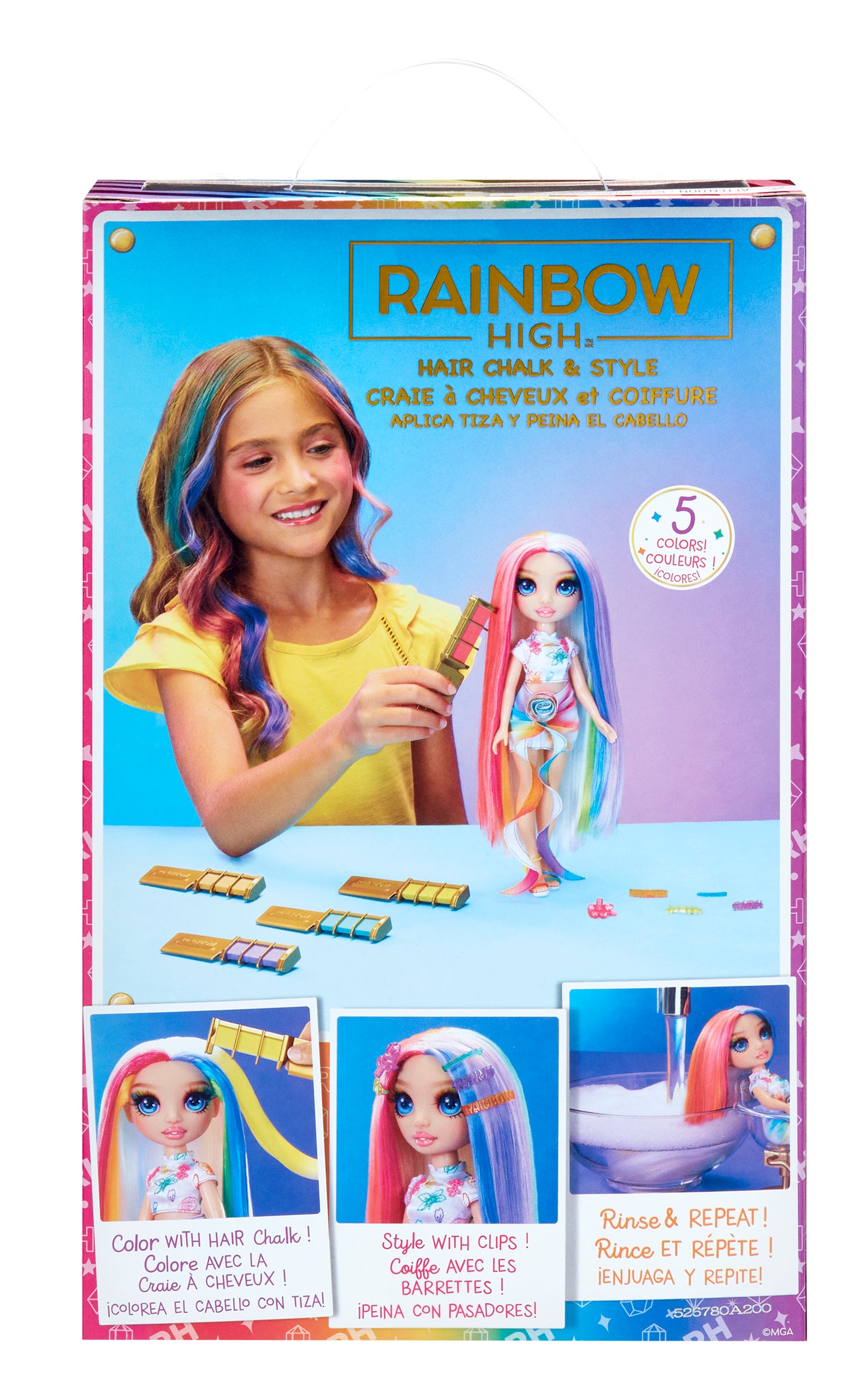 Rainbow High Hair Play Doll- Amaya (Rainbow)