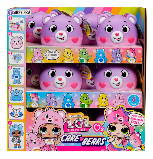 L.O.L. Surprise Loves Care Bears Tots Asst in PDQ