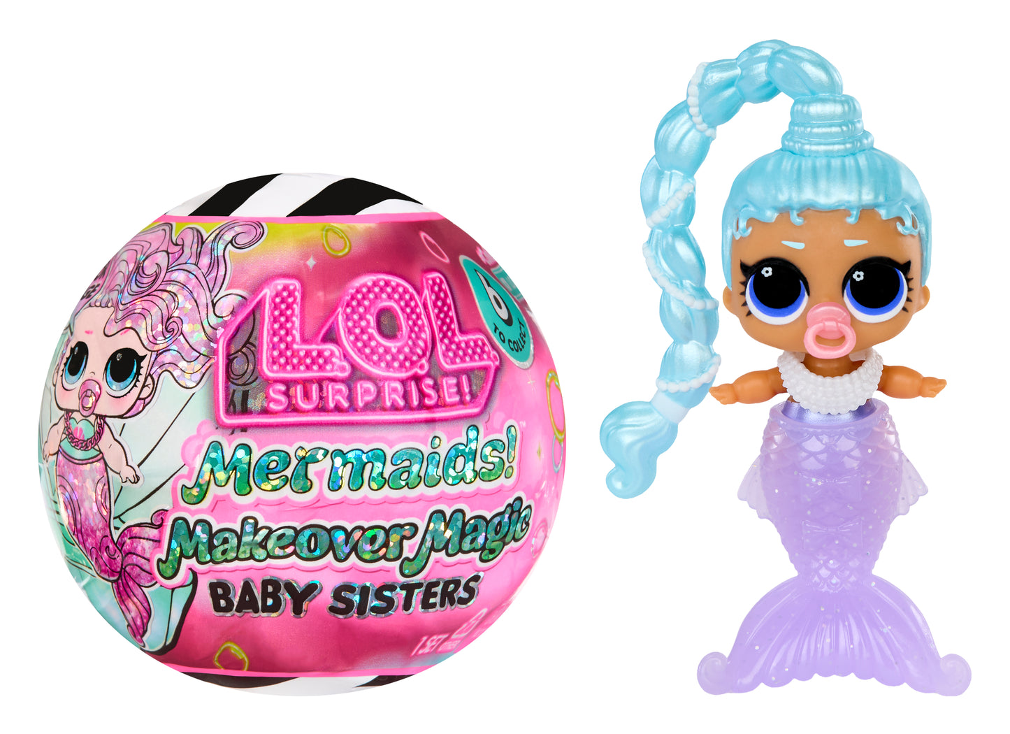 L.O.L. Surprise Mermaids! Makeover Magic Baby Sisters Asst in PDQ