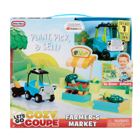 Little Tikes Let’s Go Cozy Coupe™ Farmers Market w/ Go Green