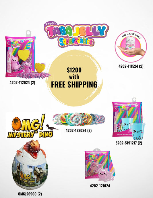 $1200 Taba Jelly and OMG Dino Bundle