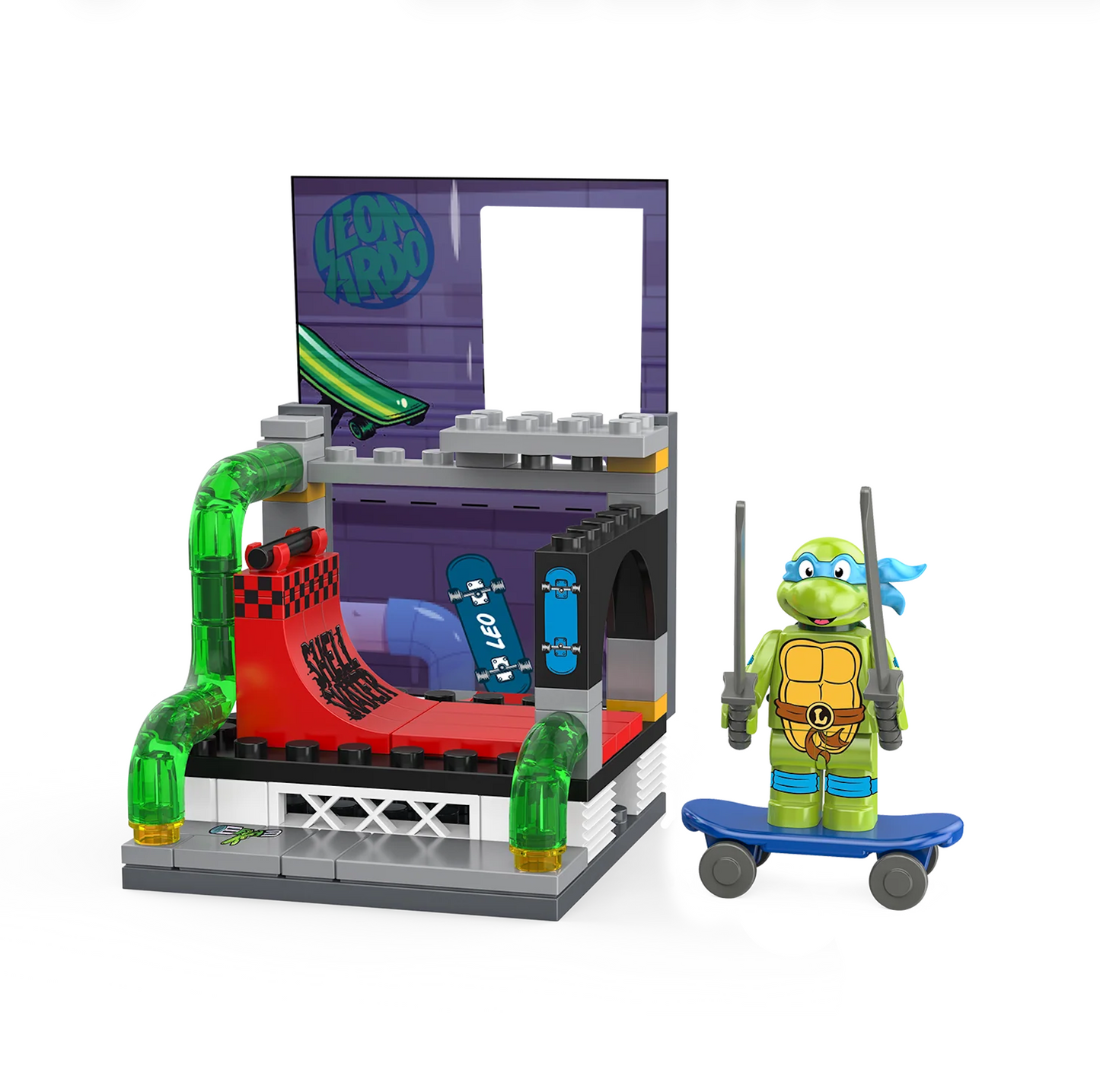 TMNT Snap & Switch Leo's Halfpipe Lair