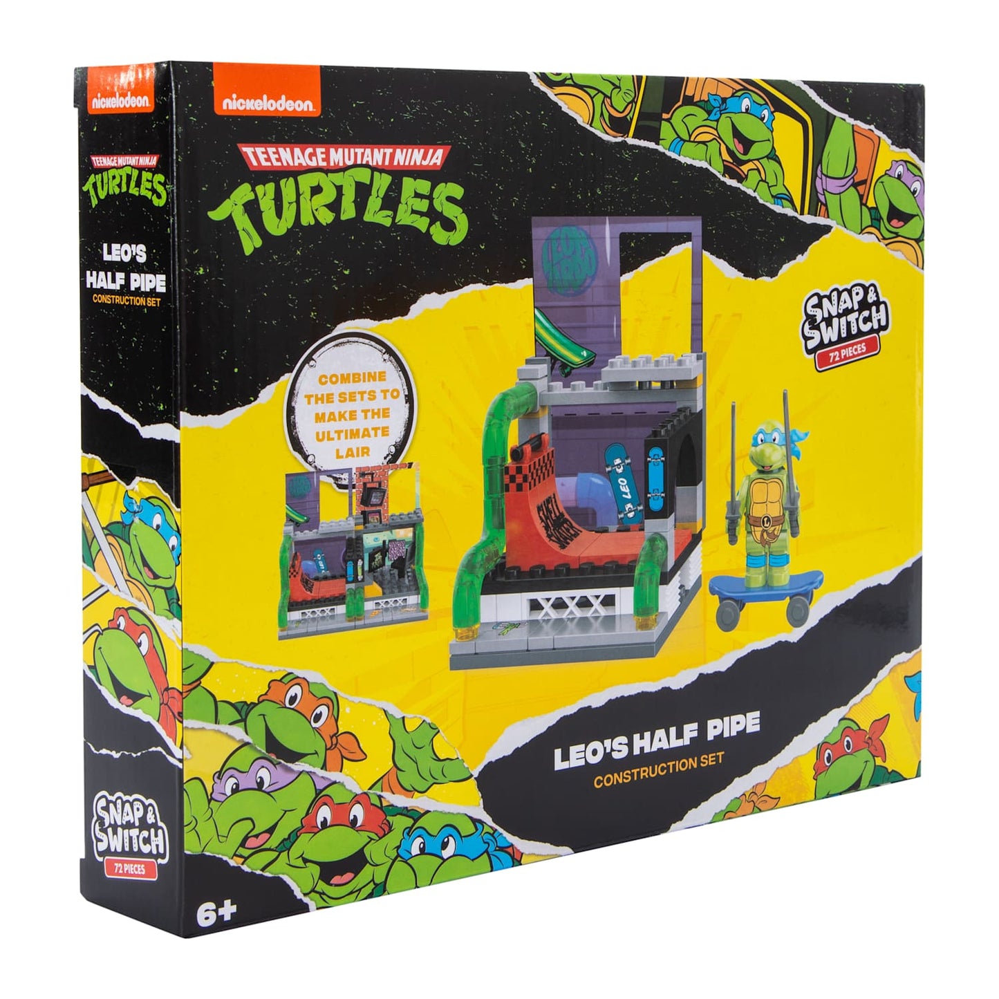 TMNT Snap & Switch Leo's Halfpipe Lair